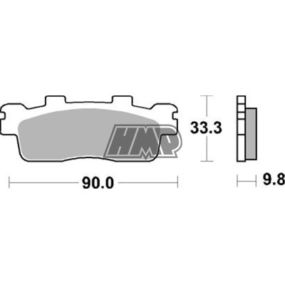 Pastilhas travão KAWASAKI J / KYMCO AGILITY / DINK / DOWNTOWN / DT / NEW DOWNTOWN / PEOPLE / X-TOWN / 204CT - SBS